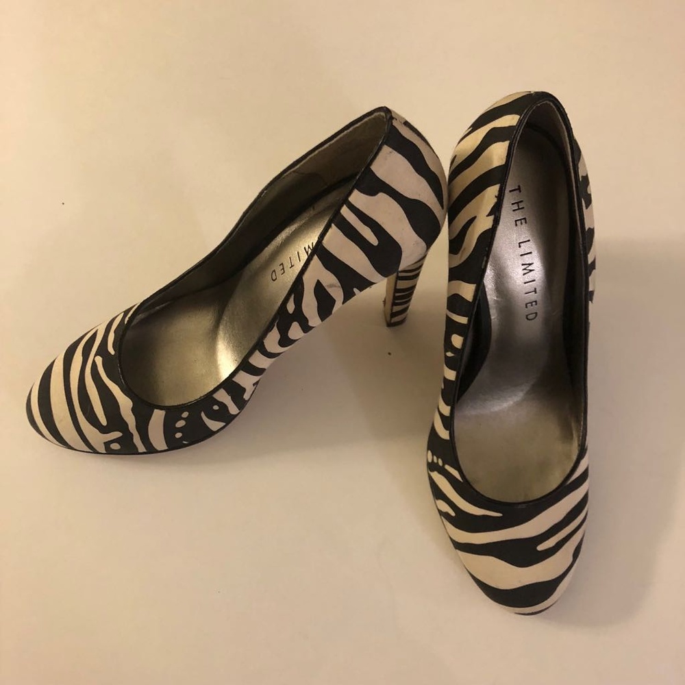 Brand new zebra print heels